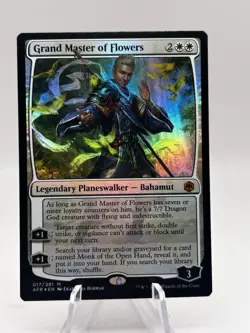 Grand Master of Flowers 017/281 Foil Adventures the Forgotten Realm AFR MTG NM - Image 1