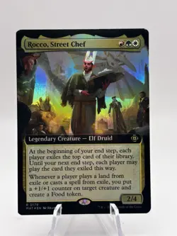 Rocco, Street Chef 0179 Foil Extended Art MOM: The Aftermath MAT MTG NM - Image 1