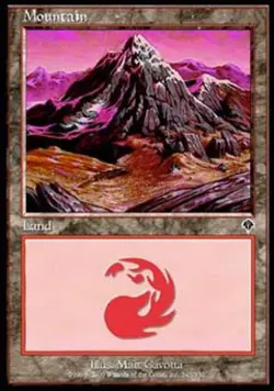 Mountain (343) - Medium Play MTG Invasion - Image 1