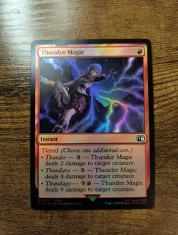 Thunder Magic C 0165 Foil Near Mint MTG Universes Beyond: FINAL FANTASY - Image 1