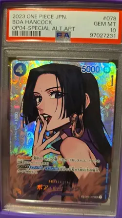 One Piece Boa Hancock OP04-078 SP Alt Art PSA 10 Japanese - Image 2
