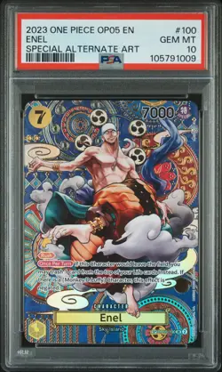 One Piece TCG Enel SP Alt Art PSA 10 - Image 1