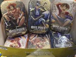 One Piece Tin Pack Set Vol. 2 (TS-02) OP-13 Factory Sealed Set Of 6 With Display - Image 1