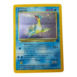 Lapras 10/62 Fossil Holo MP WOTC Rare Pokemon TCG Card Basic - Image 5