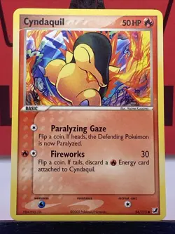 Cyndaquil 54/115 Unseen Forces Pokemon TCG Regular Common 2005 NM - Image 3