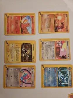 Pokemon TCG E Series Rare Vintage Card Bundle X6 Skyridge, Aquapolis - Image 1