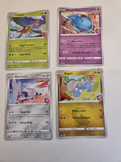Gramedia Stamped Promos Pokemon TCG Card Bundle X4 Indonesia - Image 1