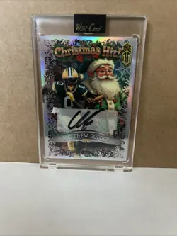 Matthew Golden True 1/1 Auto Silver Santa Christmas Hit 2025 Wild Card Holiday - Image 1