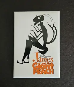 VINTAGE DISNEY PROMO PINBACK BUTTON - JAMES AND THE GIANT PEACH - Image 1