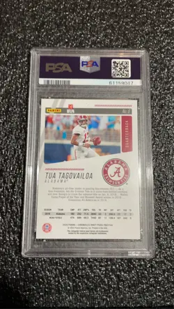2020 Panini Chronicles DP Prestige Tua Tagovailoa #6 Rookie RC Gem Mint PSA 10 - Image 2