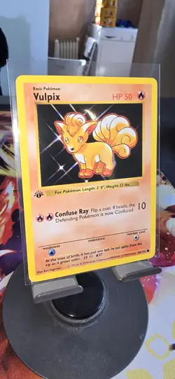 Pokemon Vulpix 68/102 Base 1st Edition Shadowless LP - Image 1