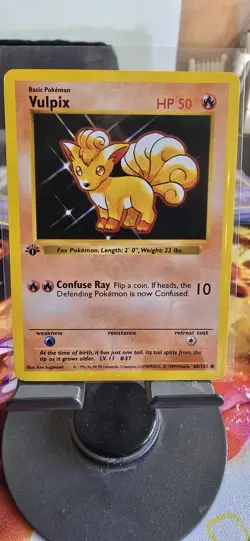 Pokemon Vulpix 68/102 Base 1st Edition Shadowless LP - Image 4