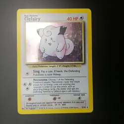 Clefairy 5/102 - Base Set - Holo Rare - VINTAGE WOTC Pokemon Card - LP/P - Image 1