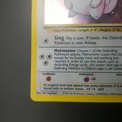 Clefairy 5/102 - Base Set - Holo Rare - VINTAGE WOTC Pokemon Card - LP/P - Image 5