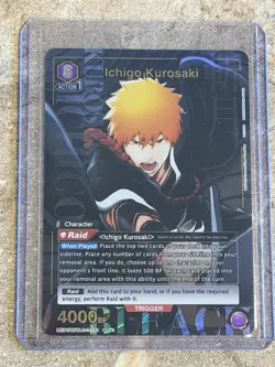 Union Arena Bleach Ichigo Kurosaki SR Character Card UE01BT/BL01-04 Bandai - Image 1