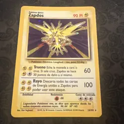 Zapdos 16/102 Holo Base Set WOTC Card Spanish - Image 1