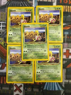 Shuckle 72/111 Pokemon Card Neo Genesis Common (x5) - Vintage - Set Of 5 💎🔥 - Image 3