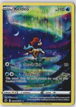 Keldeo Galarian Gallery #GG07/GG70 Crown Zenith Art Rare Pokemon Card NM - Image 1