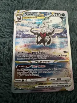 Darkrai VSTAR GG50/GG70 Crown Zenith Galarian Gallery Ultra Rare Holo 270HP Card - Image 1