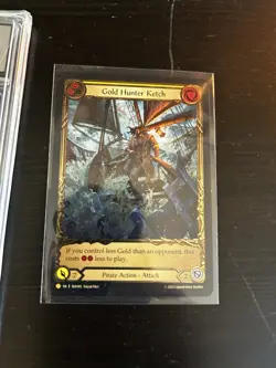 Flesh and Blood - Fool's Gold Cold Foil Promo PCG 9 + Bonus Ketch Treasure Card - Image 3