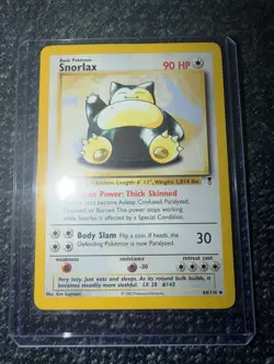 Pokemon Snorlax 64/110 Legendary Collection Regular Uncommon Card 2002 - Image 1