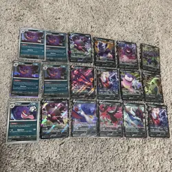 Pokemon Gengar And Misc V Cards All Dark Energy 18 Card Lot - Image 1