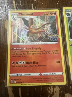 Charizard Blastoise Venusaur Pokemon Go Starter Trio HOLOS 3 Card Set! - Image 2