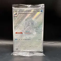 Pokemon Crabominable 149/142 Holiday Calendar 2025 Holo Festive Stamp Promo Card - Image 1