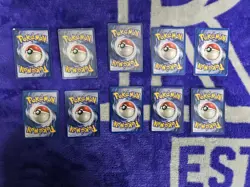 DMG Base Set Pokemon Card Lot 10 All Rare 2 Holo Vintage Damaged Heavy Play 1999 - Image 2