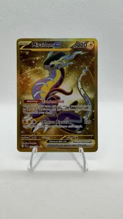 Pokemon TCG Miraidon EX Scarlet & Violet Base Set Card 244/198 Sir NM Condition - Image 1