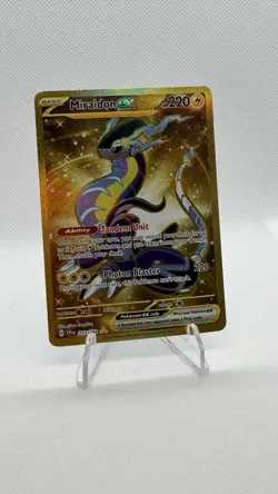 Pokemon TCG Miraidon EX Scarlet & Violet Base Set Card 244/198 Sir NM Condition - Image 2
