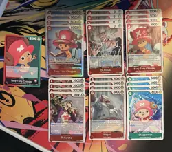 One Piece TCG Tony Tony.Chopper Deck 61 Card Red Green OP08-001 007 015 - Image 1