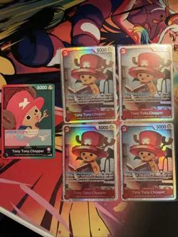 One Piece TCG Tony Tony.Chopper Deck 61 Card Red Green OP08-001 007 015 - Image 3