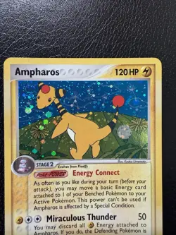 Ampharos EX Unseen Forces 1/115 Holo Rare Pokemon Card TCG LP - Image 2