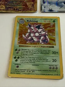 Pokemon Card Ancient Mew, Reshiram, Nidoking Shadowless Damaged Lot +++ - Image 4