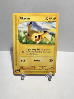 Pikachu 124/165 Pokemon 2002 Expedition e-Card Series Near Mint NM - Image 1
