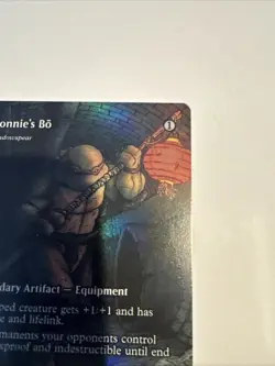 Donnie's Bo Shadowspear (Borderless) FOIL Teenage Mutant Ninja Turtles NM - Image 3