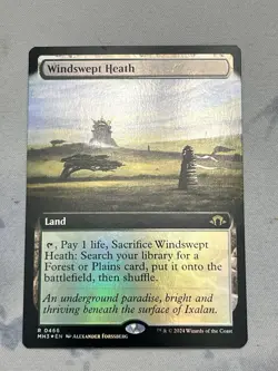 Windswept Heath Extended Art Modern Horizons 3 Foil Rare Land 0446 MTG NM - Image 1