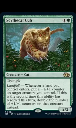 Scythecat Cub Foundations Jumpstart MTG Magic The Gathering - Image 1