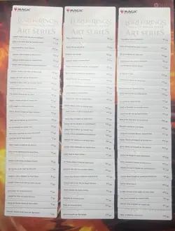 Art Series Complete Set 81/81 Magic the Gathering Lord of the Rings MTG - Image 2