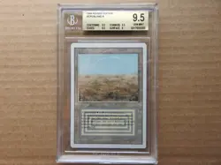 Scrubland BGS 9.5 GEM MINT [Revised Edition] Mtg Magic Free Tracking! - Image 1