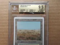 Scrubland BGS 9.5 GEM MINT [Revised Edition] Mtg Magic Free Tracking! - Image 2