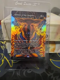 Splinter of the Shadows - Ashcoat of the Shadow Swarm (Borderless) Foil - Image 1