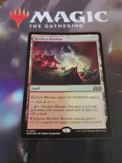 MTG. Restless Bivouac. Foil. Wilds of Eldraine. 0257. Pack Fresh - Image 1