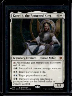 2019 Magic MTG Throne of Eldraine Kenrith, Returned King #303 - Image 1