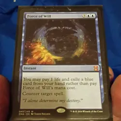 Magic: The Gathering Force of Will Eternal Masters Foil Mythic Blue Instant 2016 - Image 1