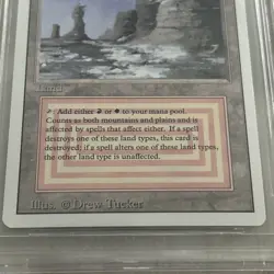 Magic The Gathering MTG Plateau Dual Land Revised 1994 BGS 9.5 - Image 4