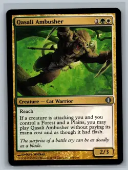 Magic The Gathering Shards Of Alara Qasali Ambusher #184/249 MTG TCG CCG - Image 1