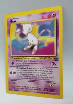 POKEMON TCG MEW #8 NON-HOLO BLACK STAR PROMO NEAR MINT / MINT - Image 2
