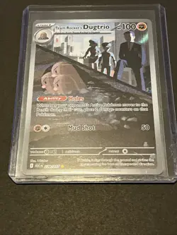 Team Rockets Dugtrio 239/217 - Pokemon TCG - Ascended Heros Illustration Rare - Image 1